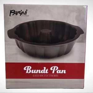 Parini Cookware BUNDT PAN Glazed Non Stick Stoneware!